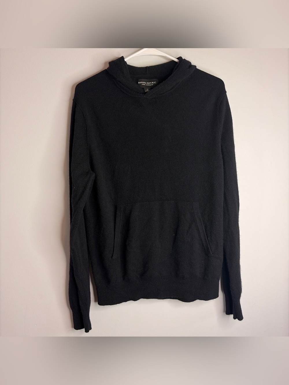 GAP Black Cashmere Hooded Sweater‎
